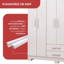 Ver imagem 7 de Guarda-Roupas 6 Portas 2 Gavetas Premier Branco