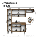 Ver imagem 5 de Armário de Cozinha Completa 197 Cm Emilly Madesa 02