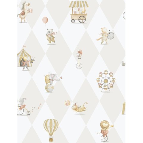 Papel de Parede Enzo Circo Bege 282-3