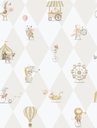 Ver imagem 1 de Papel de Parede Enzo Circo Bege 282-3
