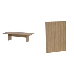 Kit com Mesa para Reunião 6 Lugares e Painel para Tv até 37 Polegadas - 2