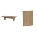 Ver imagem 2 de Kit com Mesa para Reunião 6 Lugares e Painel para TV até 37 Polegadas Marrom/Amendoa