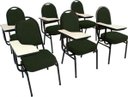 Ver imagem 1 de Kit com 6 Cadeiras para Auditórios Linha Hotel Verde