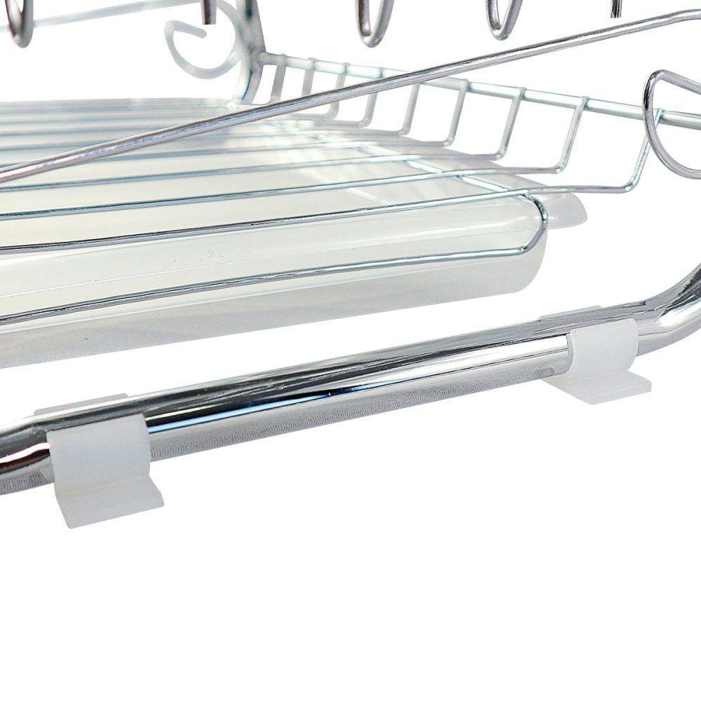 Escorredor de Louças Inox 2 Andares com Bandeja para Água - 5