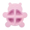 Ver imagem 2 de Conjunto 3 Peças Prato Infantl com Divisórias Colher e Garfo em Bambu Rosa Bear Urso Lyor