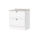 Ver imagem 2 de Balcão 2 Gavetas 80cm 100% MDF com Tampo Americana Henn