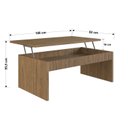 Ver imagem 5 de Mesa de Centro Ripada Articulada Brisa Marrom