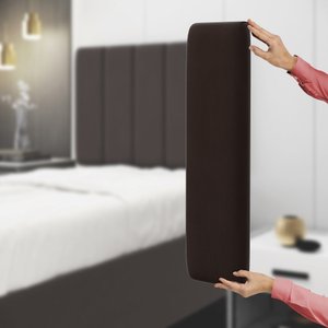 Painel Modulado Nashira 160 / Z-010 Sued Marrom