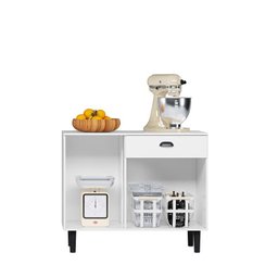 Balcão Cozinha Pepper 2 Portas 1 Gaveta Branco UV - Nicioli - 2
