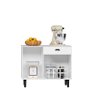 Balcão Cozinha Pepper 2 Portas 1 Gaveta Branco UV - Nicioli - 2