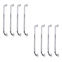 Barra de Apoio 70cm Inox Kit 8 Unidades Gestante Idoso Criança Banheiro Box Suporte Escada Corrimao  - 1