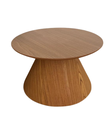Ver imagem 1 de Mesa Cone de Centro Redonda 60 cm Base Freijó Tampo Freijó Personal Decor Design Mesa de Centro Cone