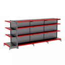 Ver imagem 1 de Gondola Centro 137 Fit Ate 3 Metros 1 Ponta Preto 28b Pe Vermelho