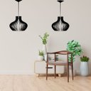Ver imagem 2 de Luminária Teto tipo Pendente DECANTER MDF Completa -:Preta