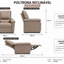 Ver imagem 3 de Poltrona Reclinável do Papai Conforto Yescasa