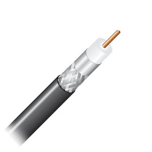 Cabo Coaxial Cabletech Reg-06 60% Preto 305 Metros