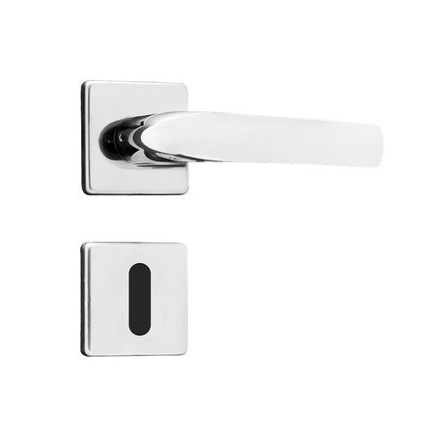 Fechadura Linha 1700 - Interna - Viena - Roseta Quadrada Cromada