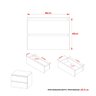 Gabinete para Banheiro com 2 Gavetas - Amêndoa/Branco - 6