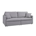 Ver imagem 5 de Sofá 2 Lugares Retrátil Reclinável 140cm Icaro Linho K01 - D'rossi