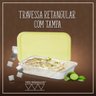 Kit 03 Travessa Retangular 17 x 27 com Tampa Tres Triangulos - 2