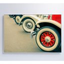 Ver imagem 4 de Quadro Rodas Carros Classicos 90x60 Cm Tecido Canvas