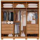 Ver imagem 4 de Guarda Roupa Moscou 6 Portas Cinamomo - Benetil