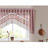 Cortina Renda Cozinha Cascata 3,00 M X 1,00 Alt Rose: Rose - 3