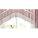 Ver imagem 5 de Cortina Renda Cozinha Cascata 3,00 M X 1,00 Alt Rose: Rose