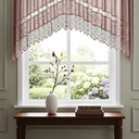 Ver imagem 6 de Cortina Renda Cozinha Cascata 3,00 m X 1,00 Alt Rose: Rose