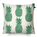 Ver imagem 1 de Almofada Algodão Estampada Abacaxi 40x40cm Verde - Capa com enchimento
