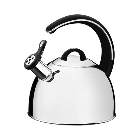 Chaleira Tramontina Aço Inox Fundo Triplo C/ Apito 3,35L Preto
