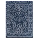 Ver imagem 1 de Tapete Sala Quarto Antiderrapante Tipo Belga Persa Clássico:gardenia Azul/1,00x1,50m