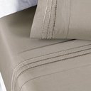 Ver imagem 1 de Jogo de Lençol Casal Yara Bordado 4 Peças Bege