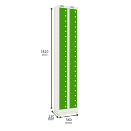 Armário de Aço 40 Portas para Pequenos Volumes - Nk 1707 - 4