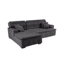 Ver imagem 1 de Sofá Orlando 2.20x2.10m com Chaise, Retrátil e Reclinável - Chumbo