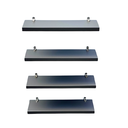 Ver imagem 3 de Kit 4 Prateleiras MDF cor Canela com Suporte Decoração Foto 30x10cm