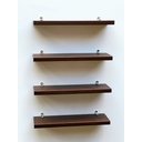 Ver imagem 5 de Kit 4 Prateleiras MDF cor Canela com Suporte Decoração Foto 30x10cm