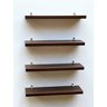 Kit 4 Prateleiras MDF cor Canela com Suporte Decoração Foto 30x10cm - 5