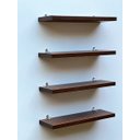 Ver imagem 4 de Kit 4 Prateleiras MDF cor Canela com Suporte Decoração Foto 30x10cm