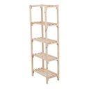 Ver imagem 1 de Organizador de Roupas C/ 5 Prateleiras Madeira De Pinus Barata Technox Marrom