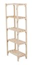 Ver imagem 1 de Organizador de Roupas C/ 5 Prateleiras Madeira De Pinus Barata Technox Marrom