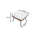 Ver imagem 2 de Puff Costela Suede Cinza