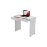Mesa Escrivaninha Home Office 2 Gavetas Lisboa - Branco - Mizza Decor - 2