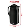 Kit 2 Garrafa Térmica de Mesa Veneza Café com Leite 1l - 2