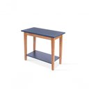 Ver imagem 3 de Mesa de Apoio de Madeira Maciça Veneza Azul Petróleo