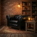 Ver imagem 2 de Poltrona Chesterfield Bourbon Courano Preto