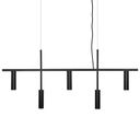 Ver imagem 1 de Pendente Tubo Retangular Metal Preto PD2119