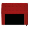 Cabeceira195 Cm King Size com Botonê Suede Vermelho - 3