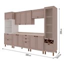 Ver imagem 3 de Armário de Cozinha Genialflex Iluminata Ayla Branco Fendi