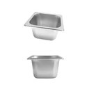 Ver imagem 3 de Cuba Gastronomica Inox Gn 1-6 X100 Rechaud Cozinha Buffet